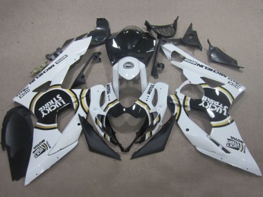 Cheap 2005-2006 Suzuki GSXR 1000 Motorcycle Fairings - White Black Lucky Strike Motul Canada