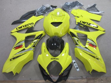 Cheap 2007-2008 Suzuki GSXR 1000 Motorcycle Fairing - Yellow Silver Black Canada