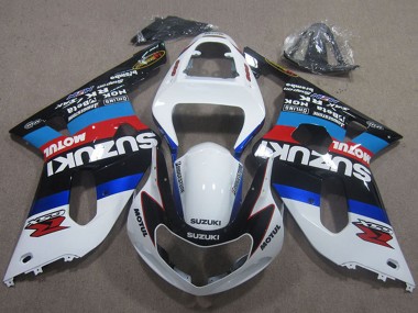 Cheap 2001-2003 Suzuki GSXR 600 Motorcycle Fairings - White Blue Red Black Motul Canada