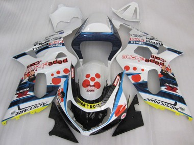 Cheap 2001-2003 Suzuki GSXR 600 Motorcycle Fairings - White Blue Red Yellow Black Dark Dog Canada