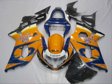Cheap 2001-2003 Suzuki GSXR 600 Motorcycle Fairings - Orange Blue Black Corona Extra Canada