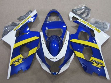 Cheap 2004-2005 Suzuki GSXR 600 Motorcycle Fairings - Blue White Yellow Canada