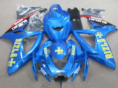 Cheap 2006-2007 Suzuki GSXR 600 Motorcycle Fairings - Blue Gold Red Rizla Canada