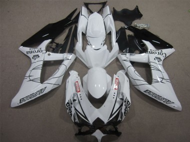 Cheap 2008-2010 Suzuki GSXR 600 Motorcycle Fairings - White Black Corona Extra Motul Canada