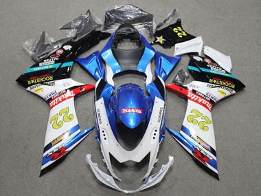 Cheap 2011-2024 Suzuki GSXR 600 Motorcycle Fairings - Blue White Red Black Rockstar 22 Canada
