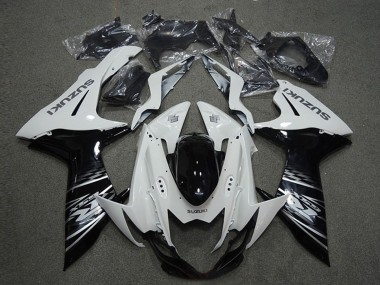 Cheap 2011-2024 Suzuki GSXR 600 Motorcycle Fairings - White Glossy Black Canada