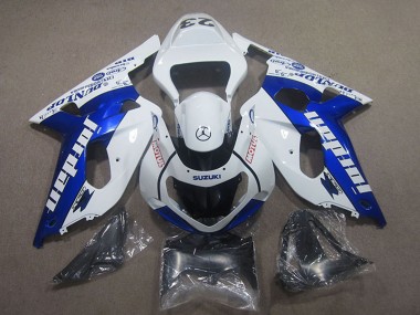 Cheap 2001-2003 Suzuki GSXR 750 Motorcycle Fairings - White Blue Motul Jordan Canada