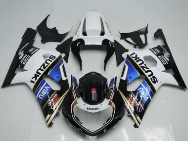 Cheap 2001-2003 Suzuki GSXR 750 Motorcycle Fairings - White Blue Glossy Black Viru Canada