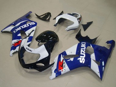 Cheap 2001-2003 Suzuki GSXR 750 Motorcycle Fairings - Blue White Canada