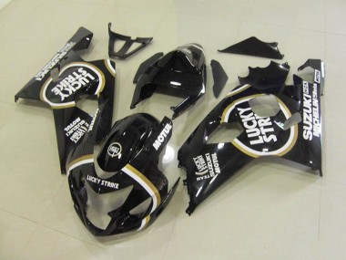 Cheap 2004-2005 Suzuki GSXR 750 Motorcycle Fairings - Glossy Black White Lucky Strike Motul Canada