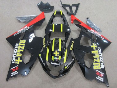 Cheap 2004-2005 Suzuki GSXR 750 Motorcycle Fairings - Black Red Yellow Rizla Canada