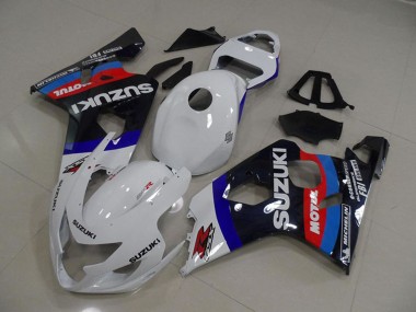 Cheap 2004-2005 Suzuki GSXR 750 Motorcycle Fairings - White Blue Red Black Motul Canada