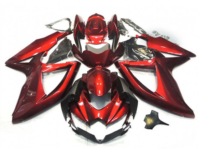 2008-2010 Suzuki GSXR 750 Motorcycle Fairings - Glossy Red Canada