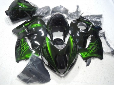 Cheap 1996-2007 Suzuki GSXR 1300 Hayabusa Motorcycle Fairings - Glossy Black Green Canada