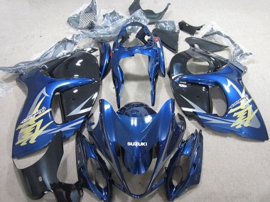 Cheap 2008-2020 Suzuki GSXR 1300 Hayabusa Motorcycle Fairings - Blue White Gold Decal Canada