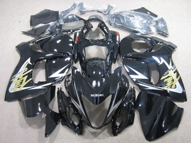 Cheap 2008-2020 Suzuki GSXR 1300 Hayabusa Motorcycle Fairings - Glossy Black White Gold Decal Canada