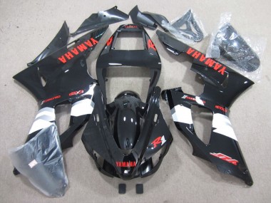 Cheap 1998-1999 Yamaha YZF R1 Motorcycle Fairings - Glossy Black White Red Decals Canada