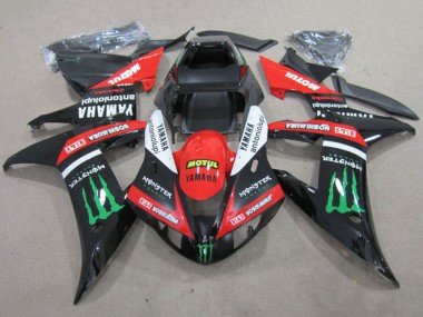 Cheap 2002-2003 Yamaha YZF R1 Motorcycle Fairings - Red Glossy Black White Green Motul Monster Canada
