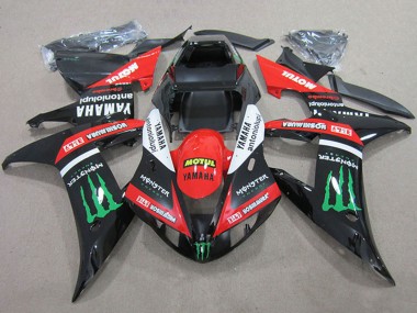Cheap 2004-2006 Yamaha YZF R1 Motorcycle Fairings - Red White Glossy Black Green Motul Monster Canada