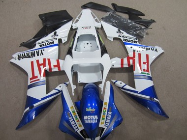 Cheap 2004-2006 Yamaha YZF R1 Motorcycle Fairings - White Blue Red Fiat Motul Canada