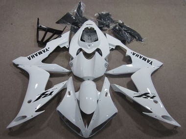 Cheap 2004-2006 Yamaha YZF R1 Motorcycle Fairings - White Black Decal Canada