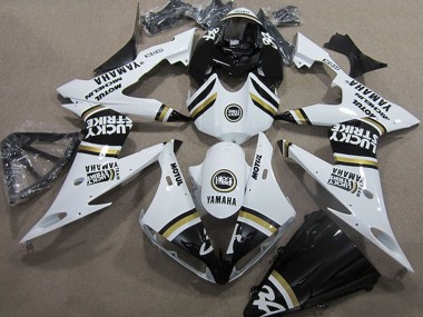 Cheap 2004-2006 Yamaha YZF R1 Motorcycle Fairings - White Black Lucky Strike Canada