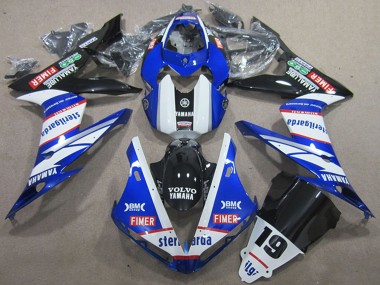 Cheap 2004-2006 Yamaha YZF R1 Motorcycle Fairings - White Blue Black Red Volvo Sterilgarda 19 Canada