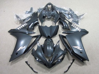 Cheap 2007-2008 Yamaha YZF R1 Motorcycle Fairings - Matte Black White Decal Canada