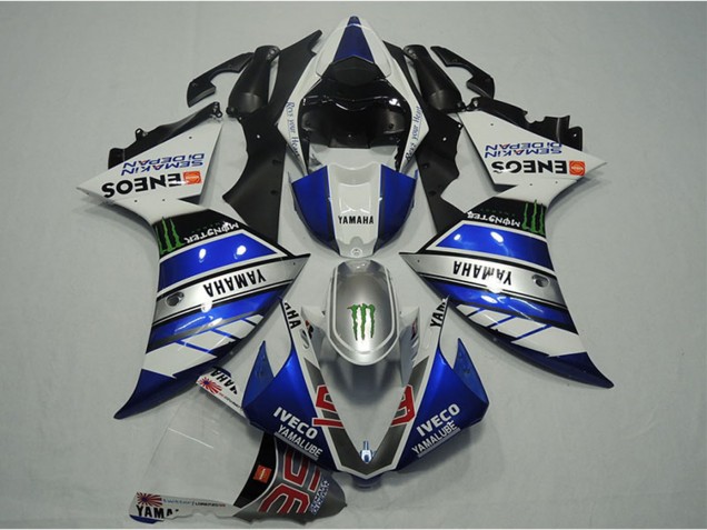 2012-2014 Yamaha YZF R1 Motorcycle Fairings - Blue Silver White Black Green Monster IVECO Yamalube ENEOS Semakin Didepan Canada