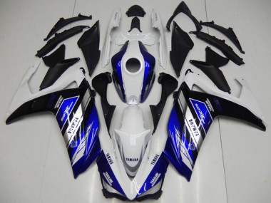 Cheap 2015-2018 Yamaha YZF R3 Motorcycle Fairings - White Blue Black Yamalube Canada