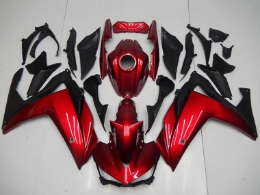 Cheap 2015-2018 Yamaha YZF R3 Motorcycle Fairings - Red Matte Black Canada