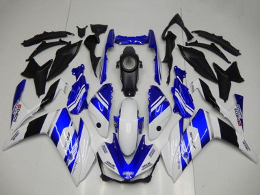 Cheap 2015-2018 Yamaha YZF R3 Motorcycle Fairings - White Blue Black Yamalube ENEOS Canada