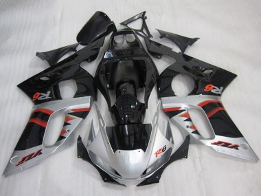 Cheap 1998-2002 Yamaha YZF R6 Motorcycle Fairings - Silver Red Glossy Black Canada