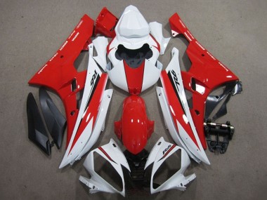 Cheap 2006-2007 Yamaha YZF R6 Motorcycle Fairing - White Red Black Canada