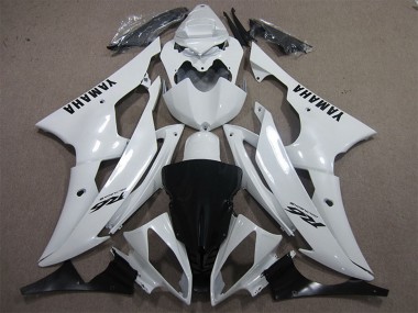 Cheap 2008-2016 Yamaha YZF R6 Motorcycle Fairings - White Black Decals Canada