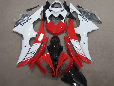 Cheap 2008-2016 Yamaha YZF R6 Abs Fairings - White Red Glossy Black Canada