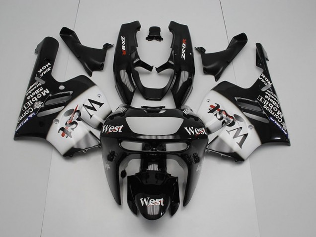 Cheap 1994-1997 Black White West Kawasaki Ninja ZX9R Motorcycle Fairings & Bodywork Canada Cheap 1994-1997 Black White West Kawasaki Ninja ZX9R Motorcycle Fairings & Bodywork Canada