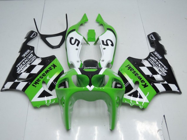Cheap 1996-2002 Green Black and White Kawasaki Ninja ZX7R Motorcycle Fairings & Bodywork Canada Cheap 1996-2002 Green Black and White Kawasaki Ninja ZX7R Motorcycle Fairings & Bodywork Canada