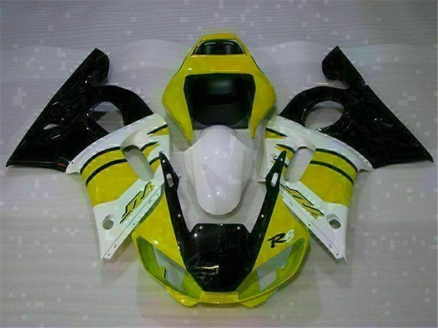 Cheap 1998-2002 Yellow White Yamaha YZF R6 Motorcycle Fairings Canada Cheap 1998-2002 Yellow White Yamaha YZF R6 Motorcycle Fairings Canada