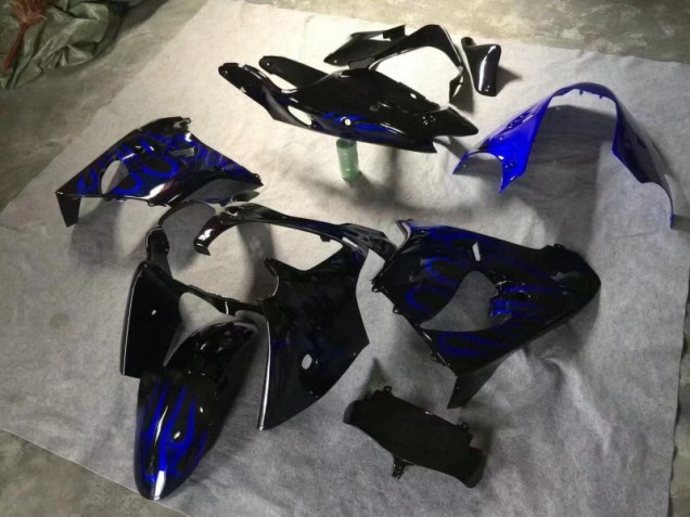 Cheap 2000-2001 Glossy Black Blue Flame Kawasaki Ninja ZX9R Motorcycle Fairings & Bodywork Canada Cheap 2000-2001 Glossy Black Blue Flame Kawasaki Ninja ZX9R Motorcycle Fairings & Bodywork Canada
