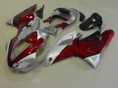 Cheap 2000-2001 Red and Silver Yamaha YZF R1 Motorcycle Fairings Canada