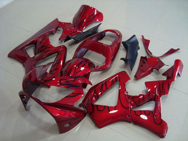 Cheap 2000-2001 Red Black Flame Honda CBR900RR 929 Motorcycle Fairings Canada Cheap 2000-2001 Red Black Flame Honda CBR900RR 929 Motorcycle Fairings Canada
