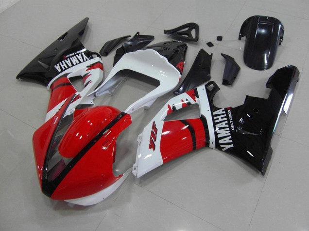 Cheap 2000-2001 Red Black White Race Version Yamaha YZF R1 Motorcycle Fairings Canada Cheap 2000-2001 Red Black White Race Version Yamaha YZF R1 Motorcycle Fairings Canada
