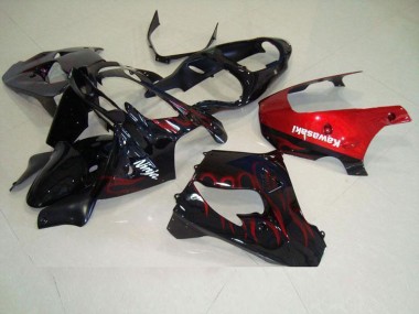 Cheap 2000-2001 Red Flame Kawasaki Ninja ZX9R Motorcycle Fairings & Bodywork Canada