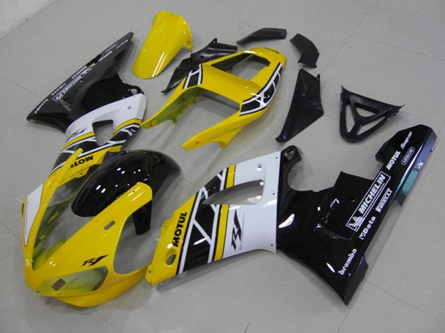 Cheap 2000-2001 Yellow Anniversary Yamaha YZF R1 Motorcycle Fairings Canada Cheap 2000-2001 Yellow Anniversary Yamaha YZF R1 Motorcycle Fairings Canada