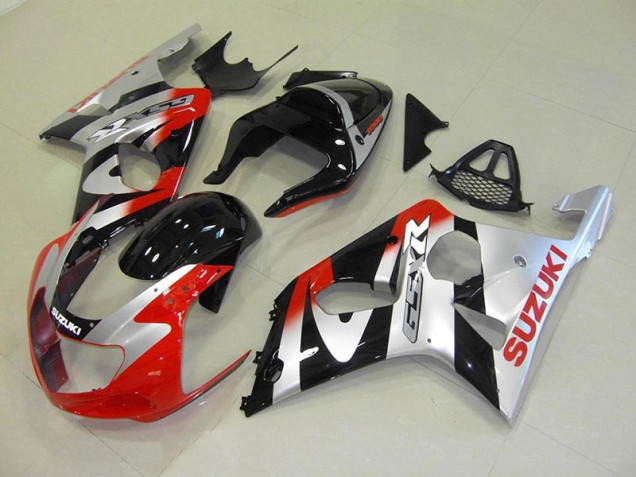 Cheap 2000-2002 Red Silver Suzuki GSXR 1000 Motorcycle Fairings Canada Cheap 2000-2002 Red Silver Suzuki GSXR 1000 Motorcycle Fairings Canada