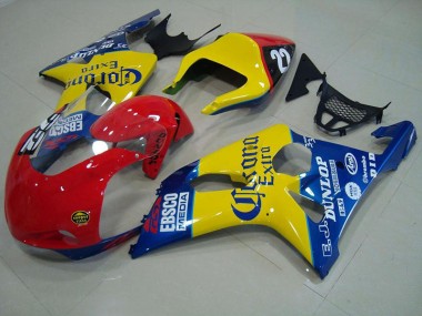Cheap 2000-2002 Red Yellow Blue Corona Race Suzuki GSXR 1000 Motorcycle Fairings Canada
