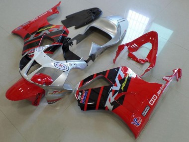 Cheap 2000-2006 Red Silver Honda VTR1000 Motorcycle Fairings Canada