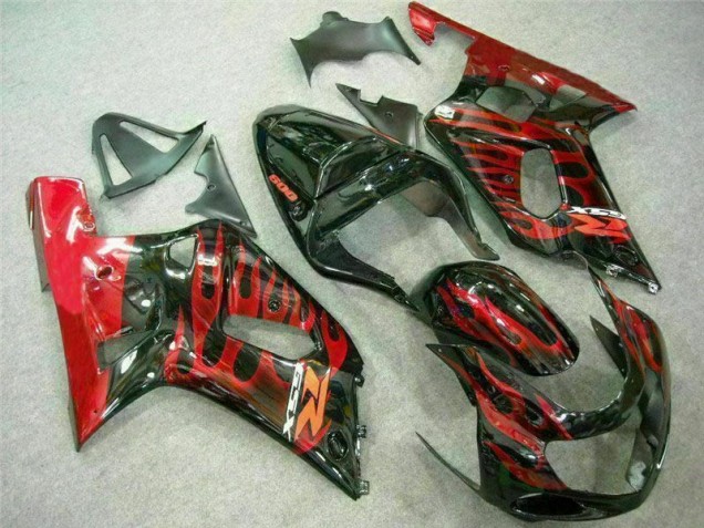 Cheap 2001-2003 Red Black Suzuki GSXR 600/750 Motorcycle Fairings Canada Cheap 2001-2003 Red Black Suzuki GSXR 600/750 Motorcycle Fairings Canada