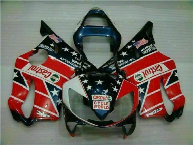 Cheap 2001-2003 Red White Honda CBR600 F4i Motorcycle Fairings Canada